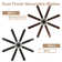 Terriek 72" DIY Shade Reversible Caged Ceiling Fan with Dimmable LED Light and Remote