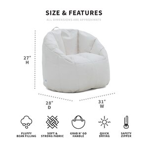 Comfort Research Big Joe Milano Outdoor Bean Bag Chair & Reviews | Wayfair