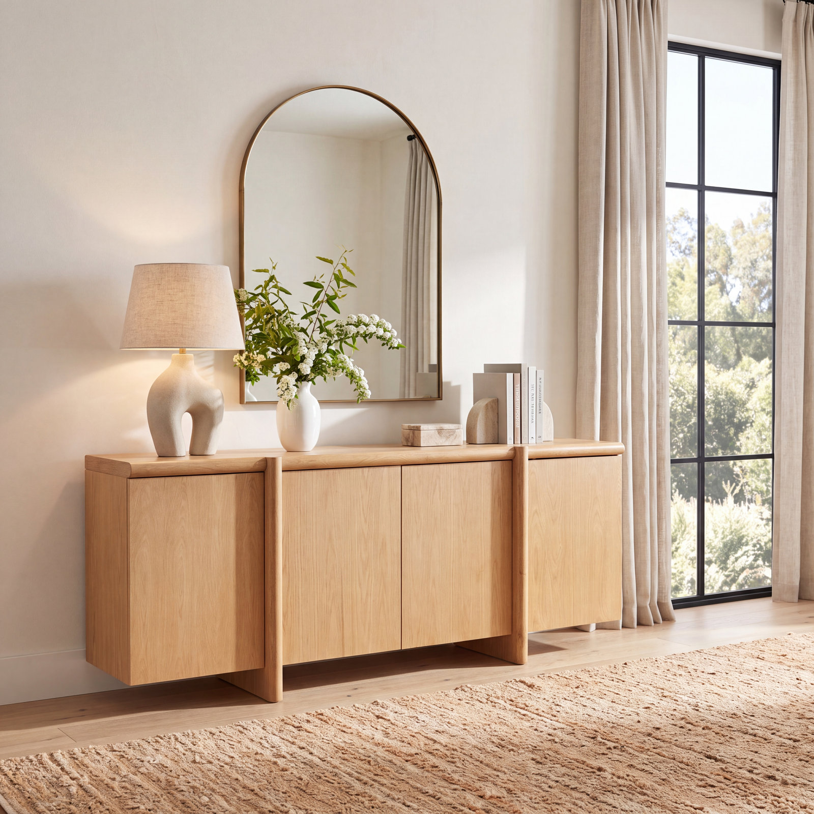 Solid Oak Sideboard