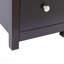 Table de chevet 2 tiroirs en bois, style transitionnel avec station de charge USB