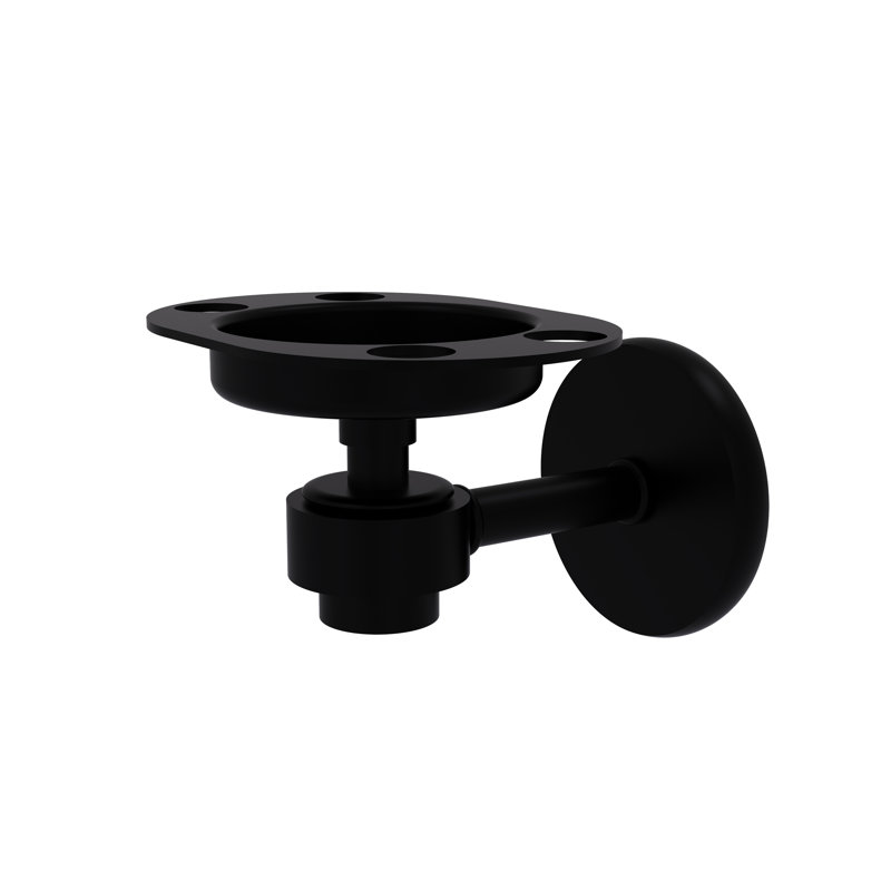Porte-brosse à dents et porte-gobelet Continental, Noir mat