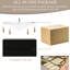 Meuble-lavabo mural flottant en bois 48 po avec lavabo, surface solide, tiroirs à fermeture en douceur, peu encombrant, faible consommation d'eau