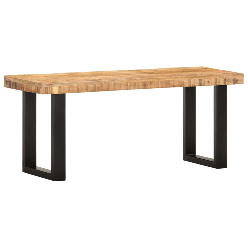 Englert Solid Wood Bench, 45cm H x 110cm W x 35cm D, Brown /Black
