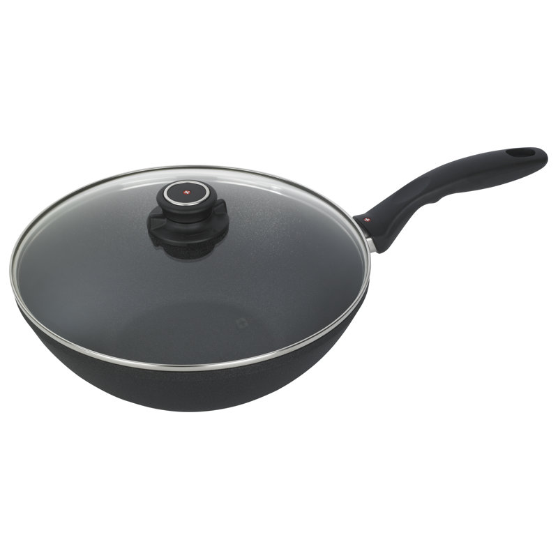 Swiss Diamond 11" Induction Non-Stick Alumimum Wok with Lid