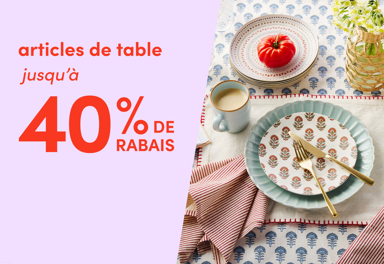 articles de table en solde