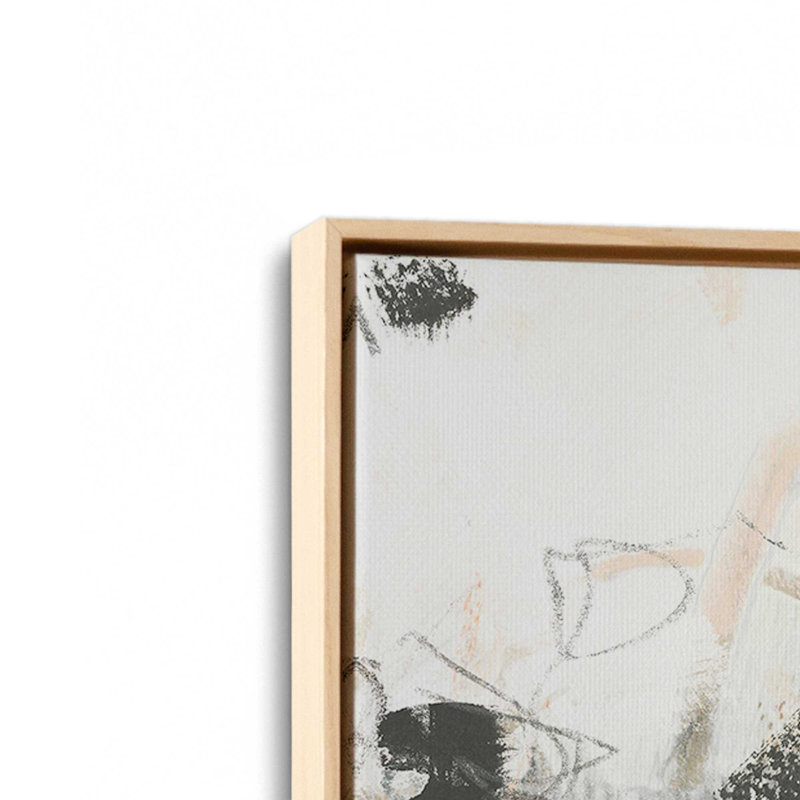 «Rouge à lèvres et gris anthracite III» par June Erica Vess, reproduction d'art sur toile, Érable, H 12 po x l 12 po