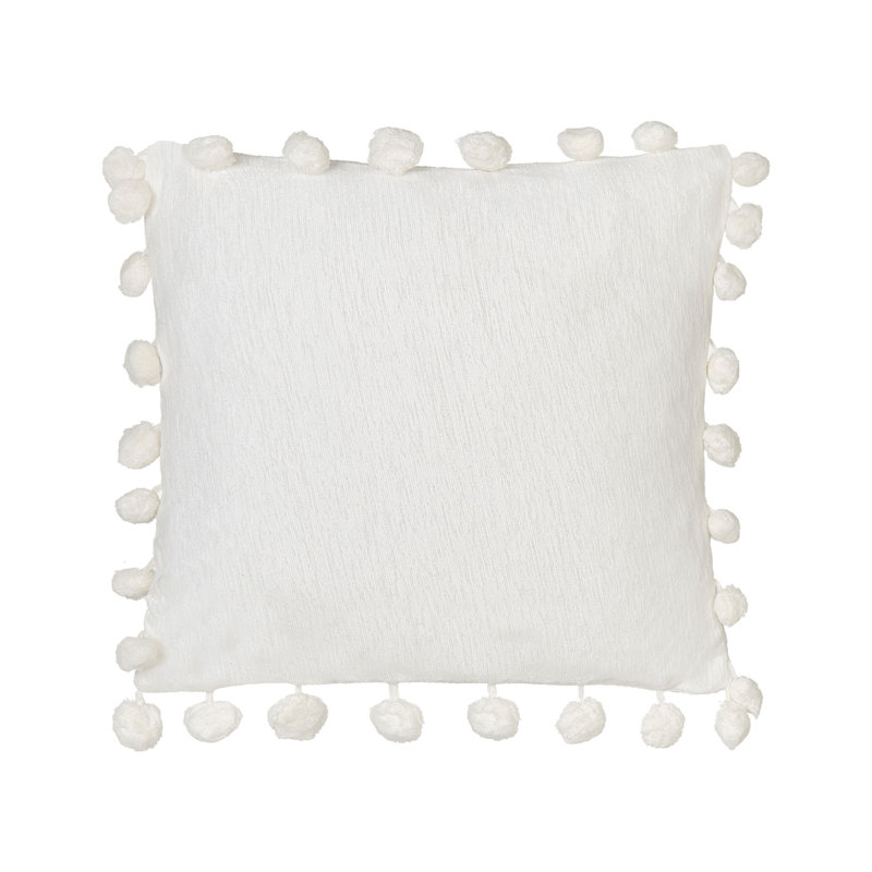 Lebec Square Cushion, White