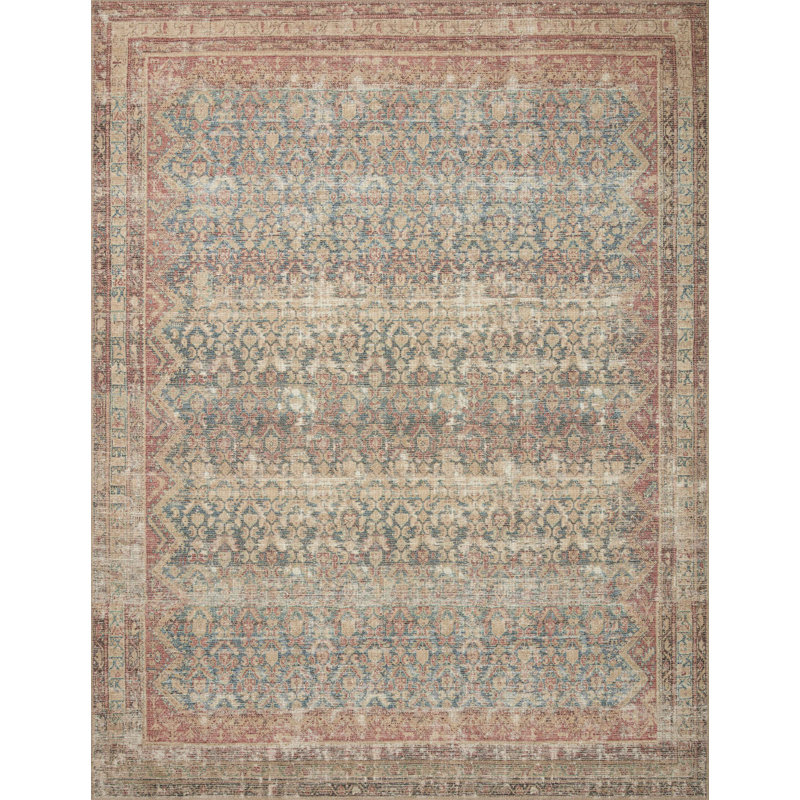 Tapis océan / épice Angela Rose x Loloi Aubrey, Rectangle 8 pi 3 po x 11 pi 3 po