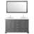 Gris foncé avec garniture en chrome poli