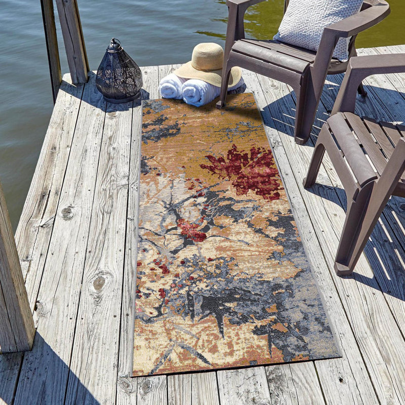 Keazia Indoor/Outdoor Area Rug, Runner 2' x 8'