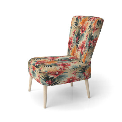 Chaise d'appoint rembourrée Tropical Sunset