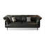 Causeuse-coussin standard en cuir véritable noir-1378698458-1378698459