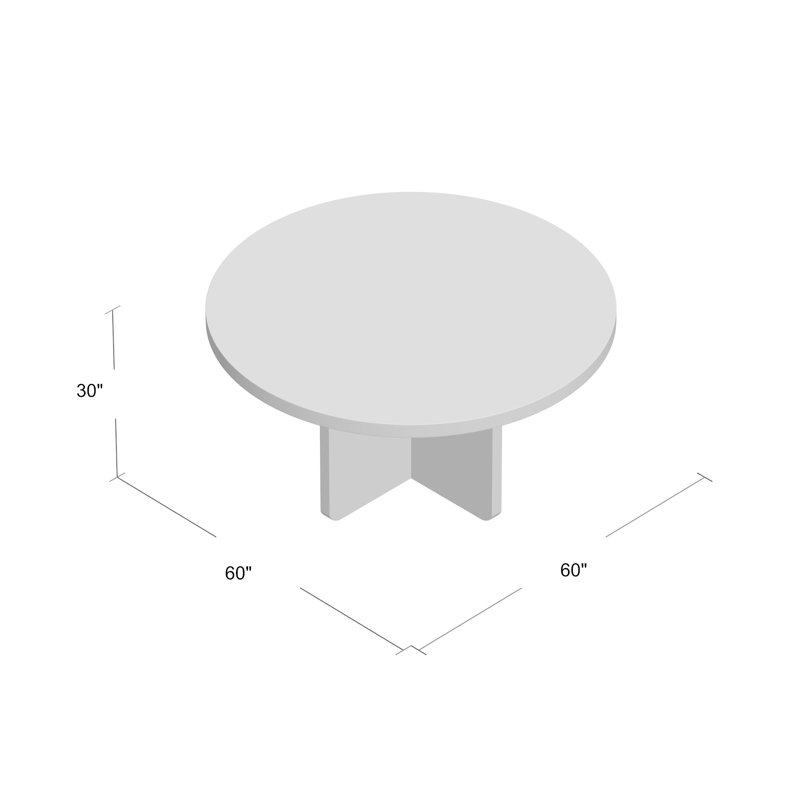 Axel Round Solid Wood Dining Table
