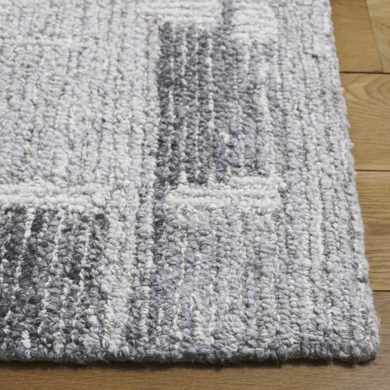 Harvest Hand Tufted Wool Abstract Indoor Rug, Square 6'