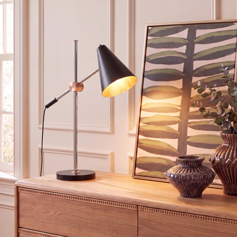 Lampe de table 28 po Tyndall, Noir