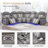132.4'' W Fabric Power Reclining Sofa Couch With USB Charger And Cup Holder-1791606933