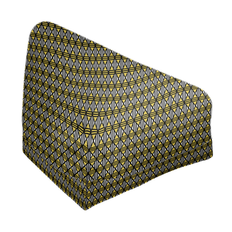 Petite chaise à sacs à billes & Leffel, Pas de bourre, Noir / jaune, H 120 po x L 2 po x P 60 po