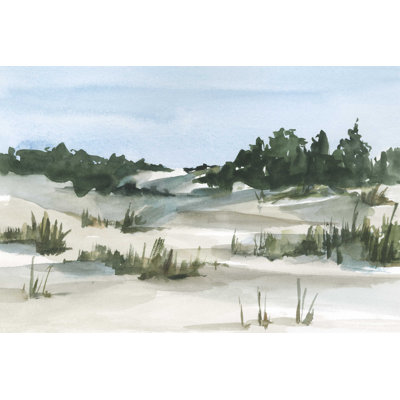 " Watercolor Sand Dunes II " by Ethan Harper Painting Print