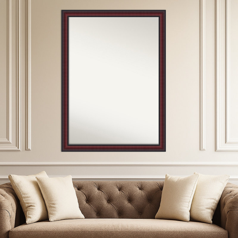 Miroir mural Dalat, 30,75 po x 41,75 po, Cerisier