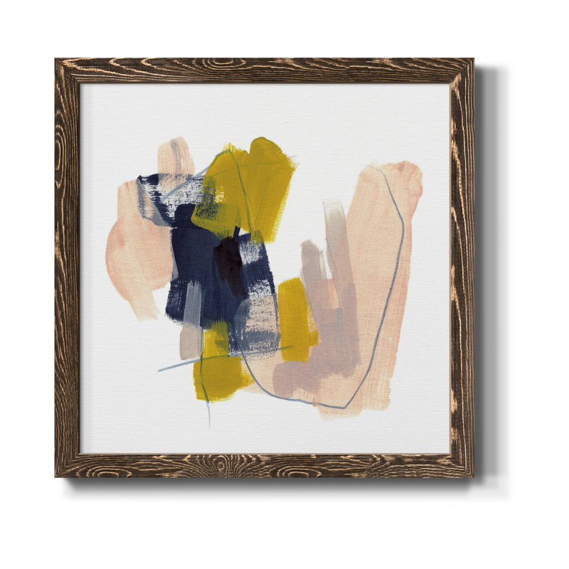 «Mosaic Boundary I-Premium», toile encadrée - prête à être accrochée, Encadrement gris foncé, H 24 po x l 24 po x P 1 po