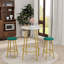 Ensemble de table de bar 3 pièces avec 2 tabourets de bar - table de pub moderne, design durable et peu encombrant pour les petites cuisines et les appartements-1897547947-1897547946