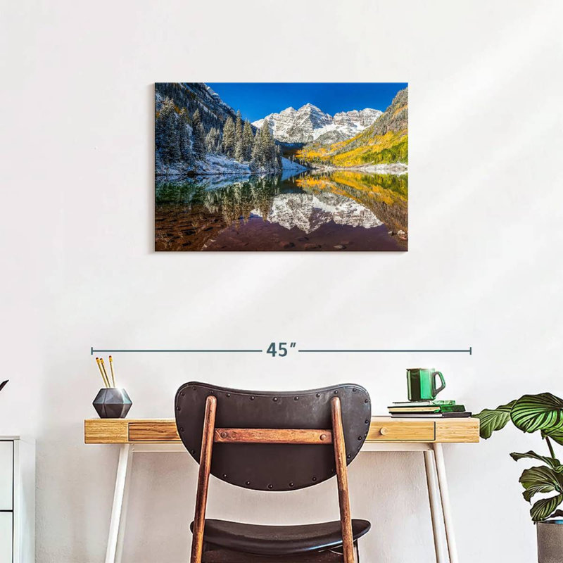 Alvord Majestic Maroon Bells, H 20 po x l 30 po