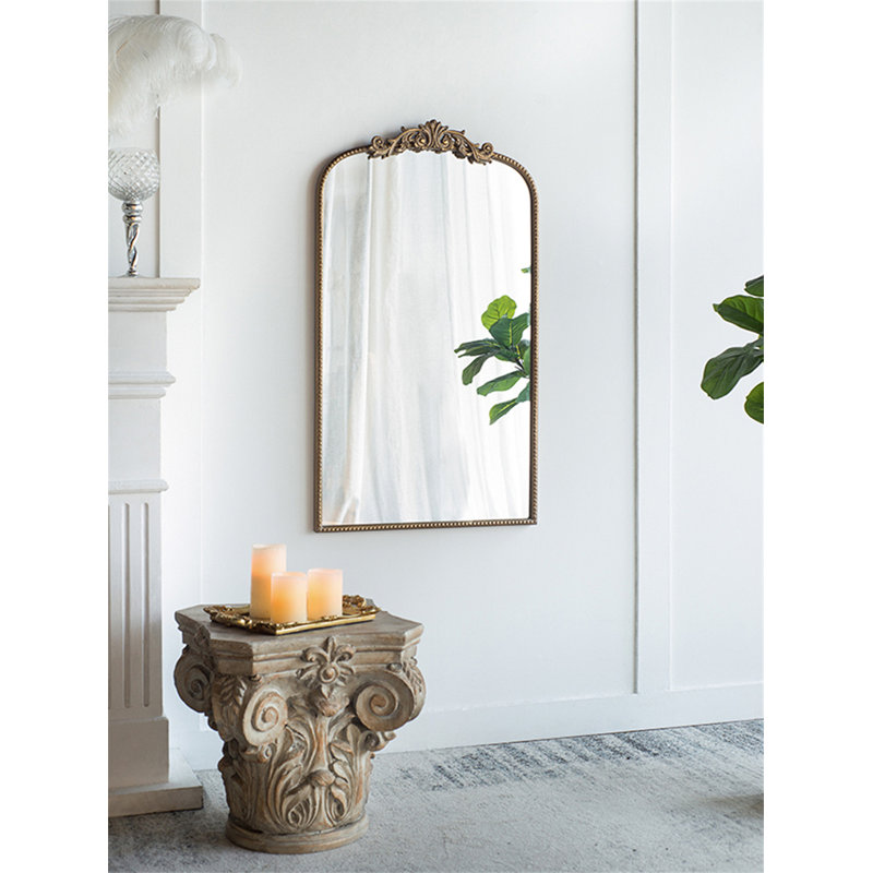 Miroir arqué 24 po x 42 po, 24 po x 42 po, Doré