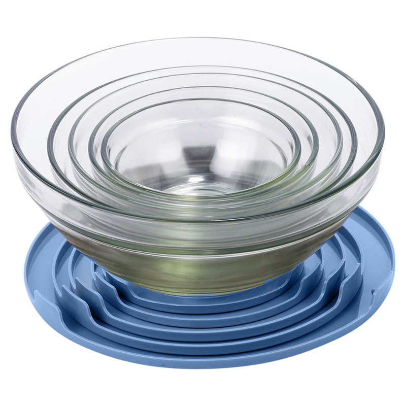 Shuford Glass Food Storage Container, Blue