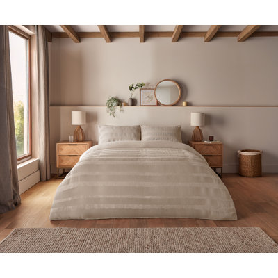 Silentnight Supersoft Natural Textured Duvet Set