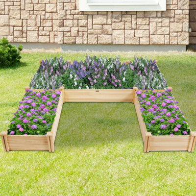 Tavion Wood Raised Garden Bed