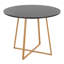 Table de salle à manger en bois naturel transfert et métal noir-823061332
