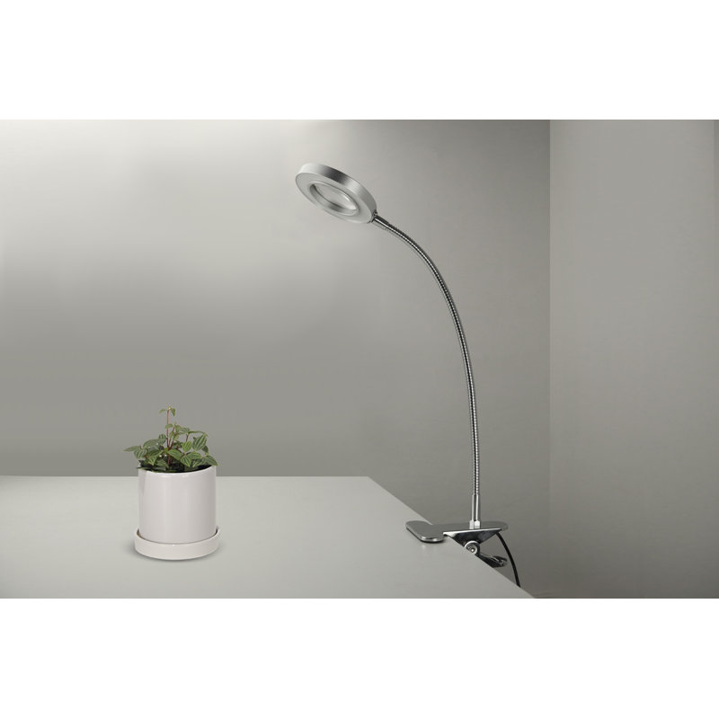 Agnew Metal Clip On Lamp, Chrome