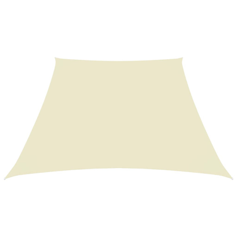 Ademar 3/4m x 2m Trapezium Shade Sail, Cream