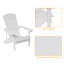 Ensemble de 2 chaises Adirondack en PEHD de conception ergonomique Bucareli Bucareli pour terrasse de jardin-1000453409