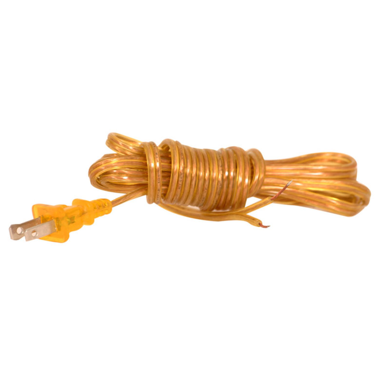 Replacement Lamp Cord, Clear Gold