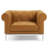 Idyll Tufted Button Upholstered Leather Chesterfield Armchair-1896263835