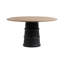 Lunen Round Pine Pedestal Dining Table