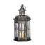 25cm High Antique Black Metal Lantern Candle Holder