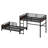Metal Separable Bunk Beds With Raised Security Fence-1413973863