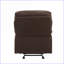Fauteuil inclinable inclinable près du mur en microfibre chocolat | Chocolat | Microfibre-1899670846