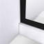 Panneau de verre fixe sans cadre l 34 po x H 72 po Linea Blossom avec technologie ClearMax