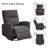 32.3" Wide Classic Comfortable Upholstered Swivel Manual Recliner with Glider