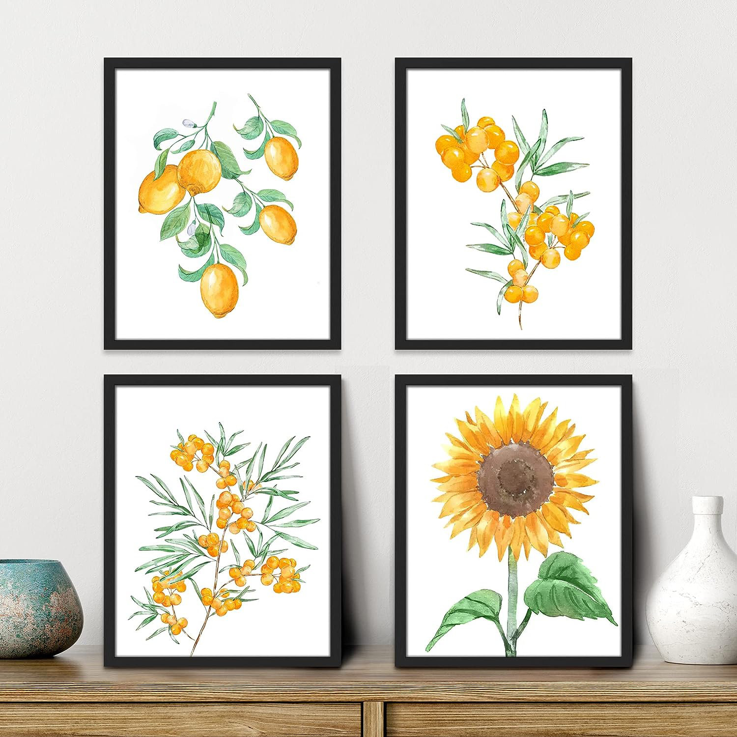 idea4wall-framed-summer-lemon-fruit-sunflower-plant-wall-art-set-of-4-nature-wilderness-wall-decor-prints-botanical-floral-wall-decor-for-living-room-bedroom-framed-4-pieces-print-wayfair for Free Printable Plant Wall Art IDEA4WALL Framed Summer Lemon Fruit Sunflower Plant Wall Art, Set Of 4 Nature Wilderness Wall Decor Prints, Botanical Floral Wall Decor For Living Room, Bedroom Framed 4 Pieces Print | Wayfair for Free Printable Plant Wall Art