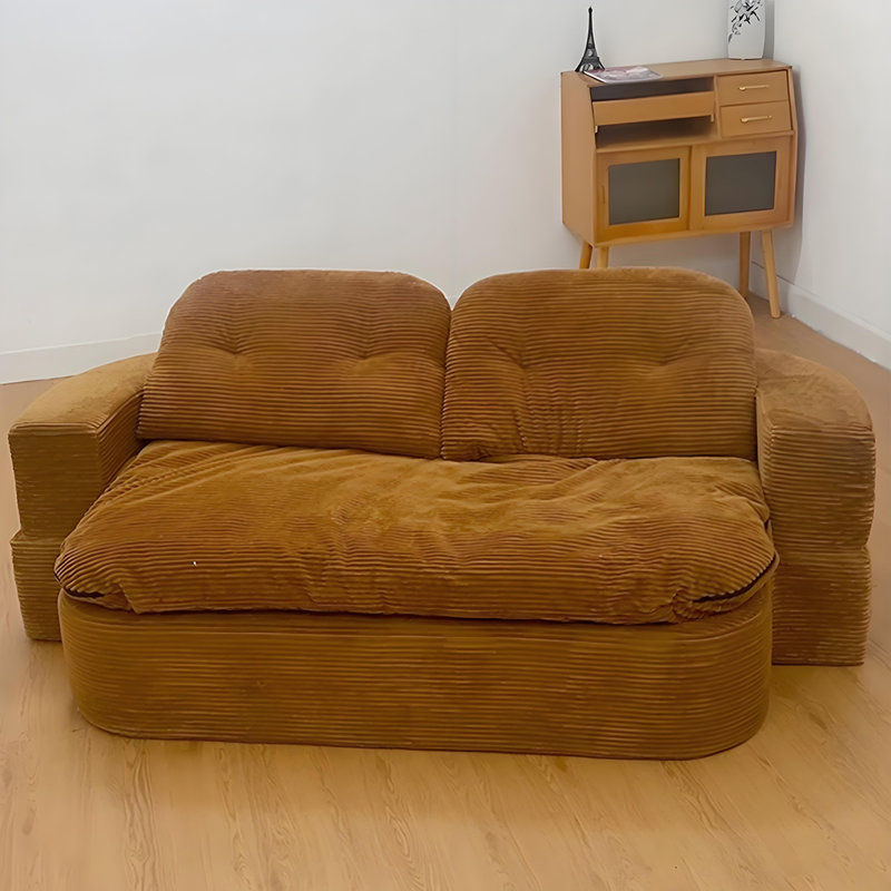 Canapé compressible en velours côtelé 59,06 po, H 27,56 po x l 59,06 po x P 39,37 po