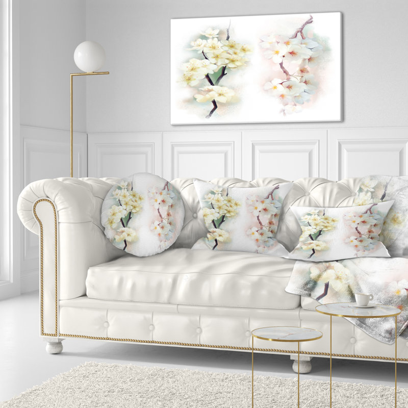 Coussin de bouquet floral fleur d’illustration