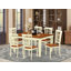 Ensemble de salle à manger 9 pièces comprenant une table de cuisine rectangulaire avec rallonge papillon et 8 chaises rembourrées en lin, 107 x 213 cm, noir-547472789-547472791-547472793