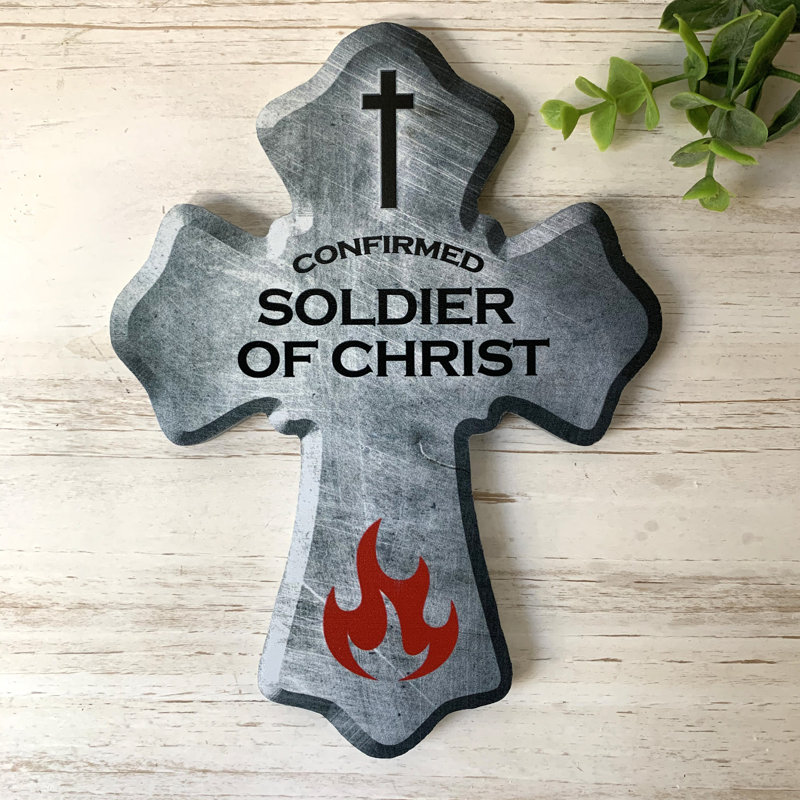 Soldat du Christ croix en bois