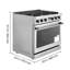 Four à gaz, largeur de 36 pouces, 6 brûleurs scellés, cuisinière et four autoportants en acier inoxydable, 6,0 pieds cubes Pi., Convection