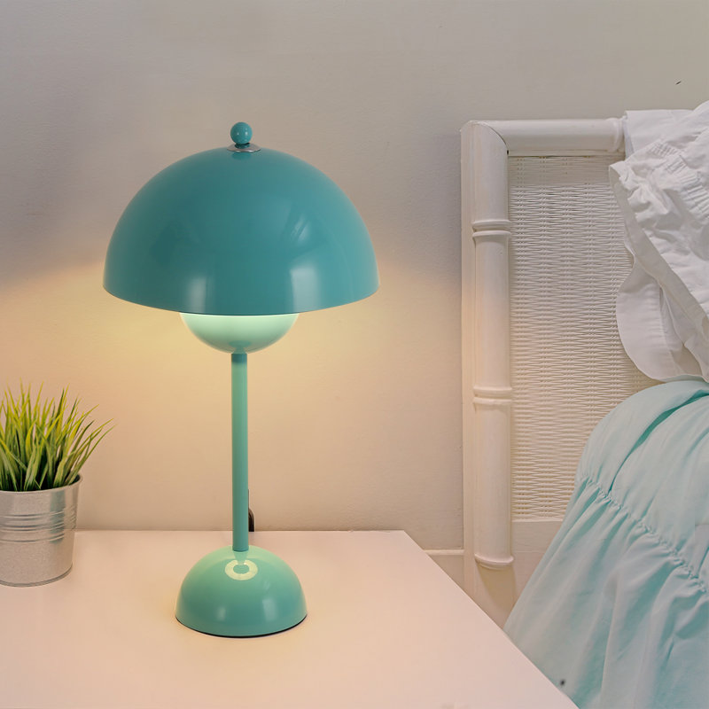 Modern 13.4" Dark Green Flowerpot Table Lamp