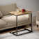 Gilsum Wood C Table End Table with Metal Base for Sofa, Bed Side
